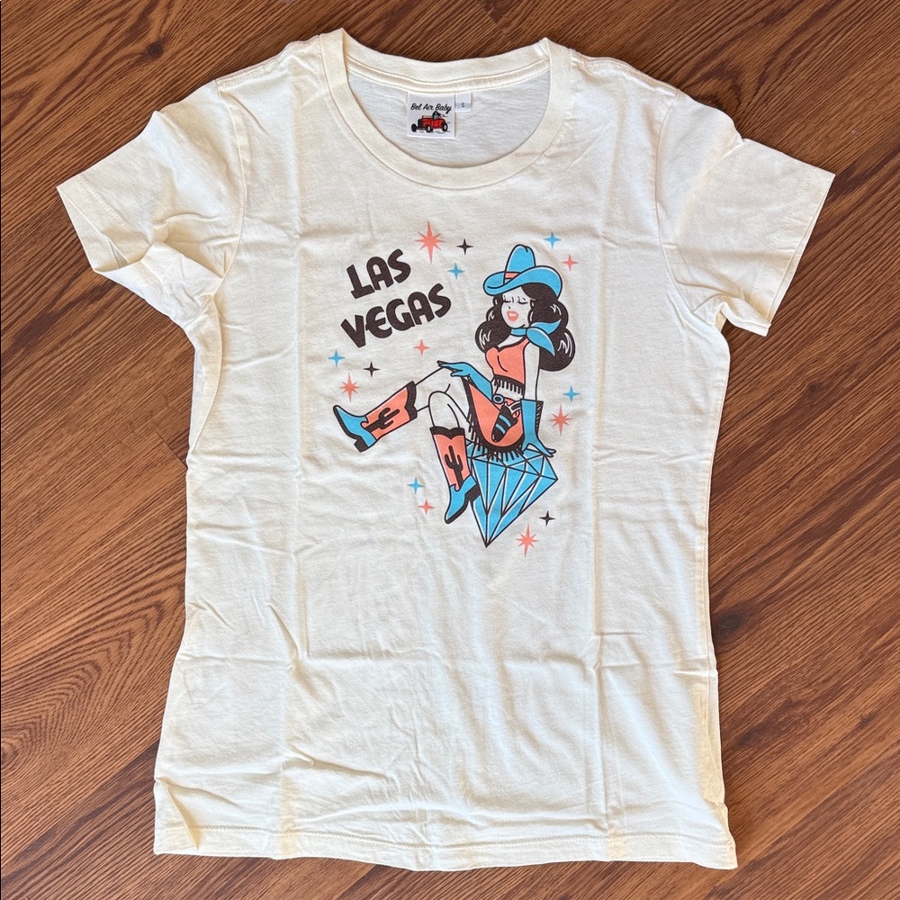 Las Vegas Graphic Tee - Cream